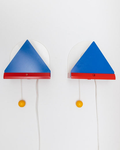 Applique vintage style Memphis par Ettore Sottsass pour IKEA 1980