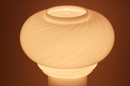 Vintage Pilzlampe aus Murano-Glas mit Swirl, Italien 1960er Jahre