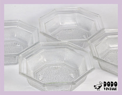 Vintage Schale WMF Bleikristall von 1907 Art Deco Revival 80er Set von 5