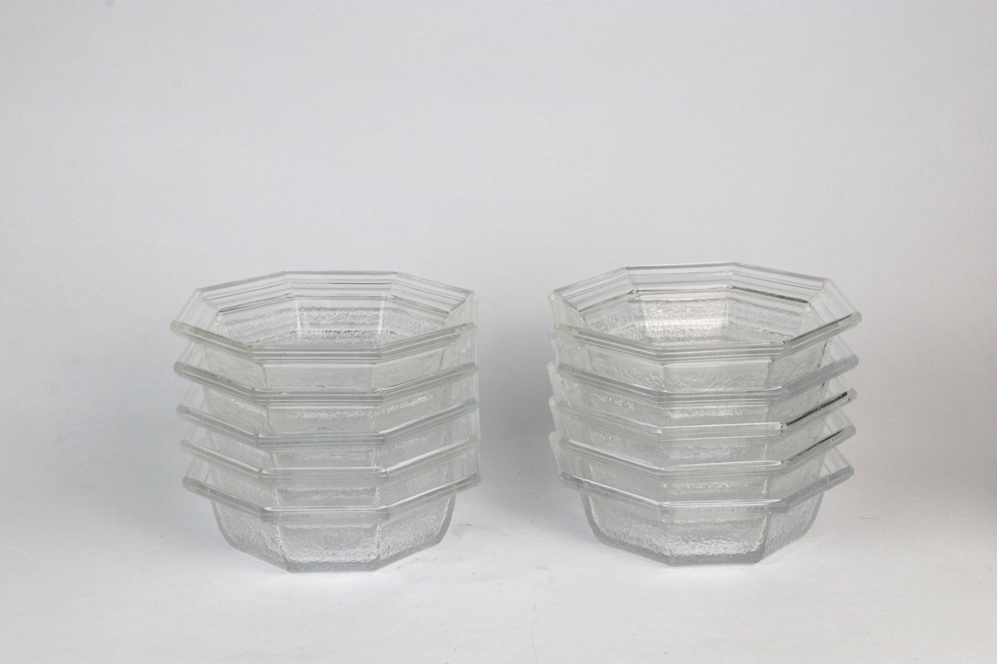 Vintage Schale WMF Bleikristall von 1907 Art Deco Revival 80er Set von 5