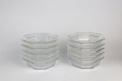 Vintage Schale WMF Bleikristall von 1907 Art Deco Revival 80er Set von 5
