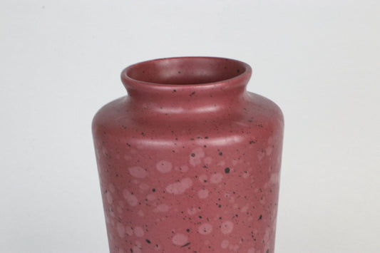 Vintage Vase Ceramic by MF Design Fuchsia Speckles Purple Pink Memphis 90s