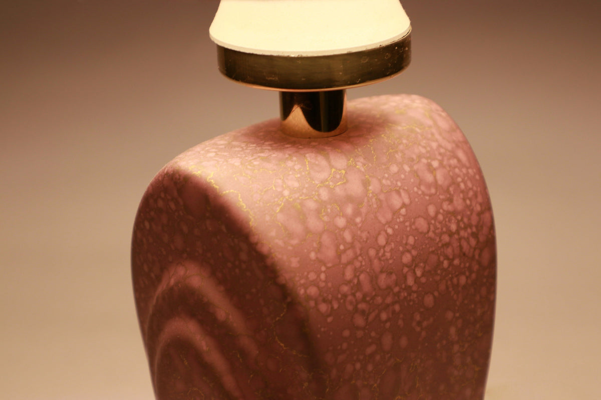 Vintage Tischlampe Lila von Peill und Putzler