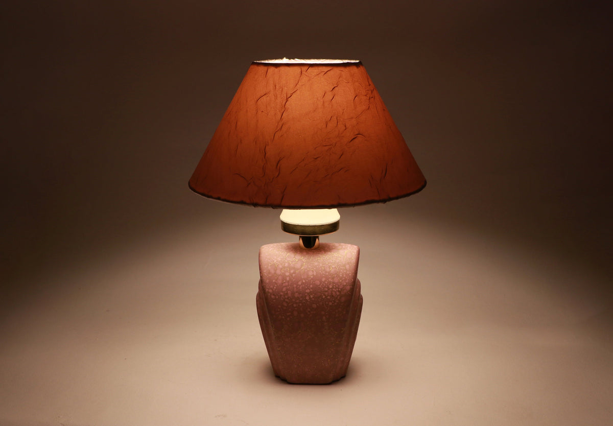 Vintage Tischlampe Lila von Peill und Putzler