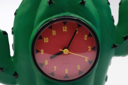 Vintage Tischuhr Cartoon Kaktus von Gager für Memphis Milano