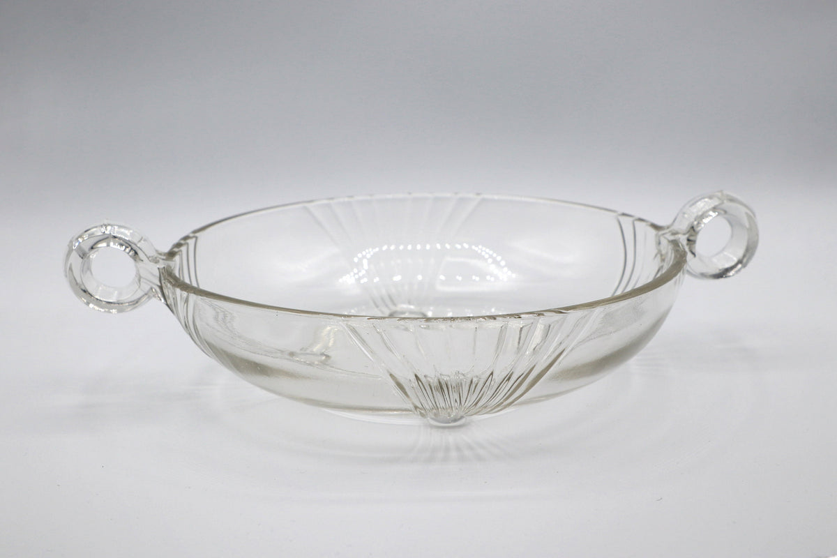 Vintage Schale Art Deco Revival Glas Frankreich 1980er