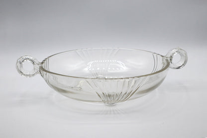 Vintage Schale Art Deco Revival Glas Frankreich 1980er