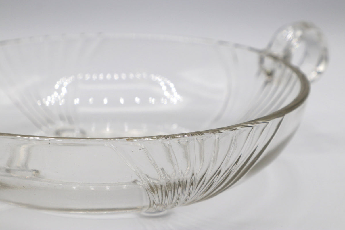 Vintage Schale Art Deco Revival Glas Frankreich 1980er