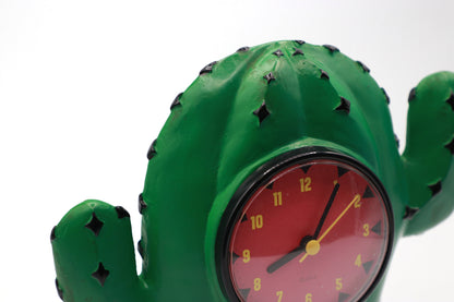 Vintage Tischuhr Cartoon Kaktus von Gager für Memphis Milano