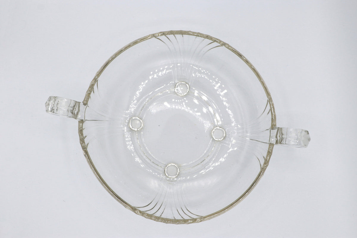 Vintage Schale Art Deco Revival Glas Frankreich 1980er