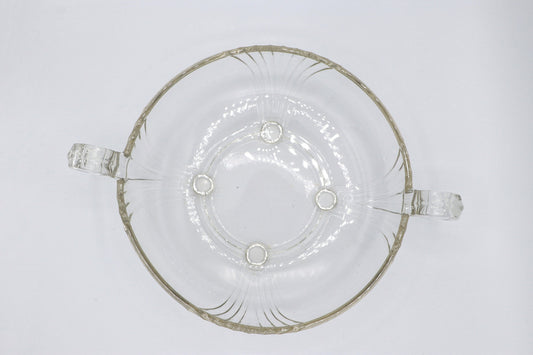 Vintage Schale Art Deco Revival Glas Frankreich 1980er