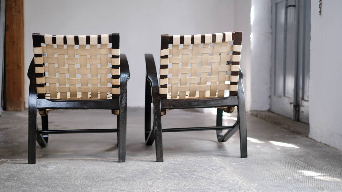 Vintage Bugholz Sessel von Jan Vanek für unbekannt, Art déco