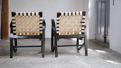 Vintage Bugholz Sessel von Jan Vanek für unbekannt, Art déco