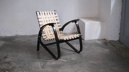 Vintage Bugholz Sessel von Jan Vanek für unbekannt, Art déco
