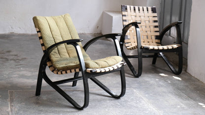 Vintage Bugholz Sessel von Jan Vanek für unbekannt, Art déco