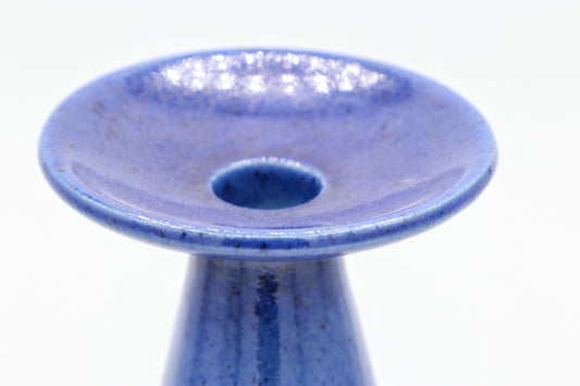 Vintage Kerzenständer blau Sprenkel Keramik Memphis Milano 90er Deutschland