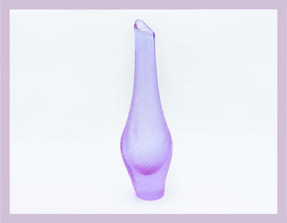 Vintage Vase Alexandrite Glass by Miroslav Klinger for ZBS Lilac Pink