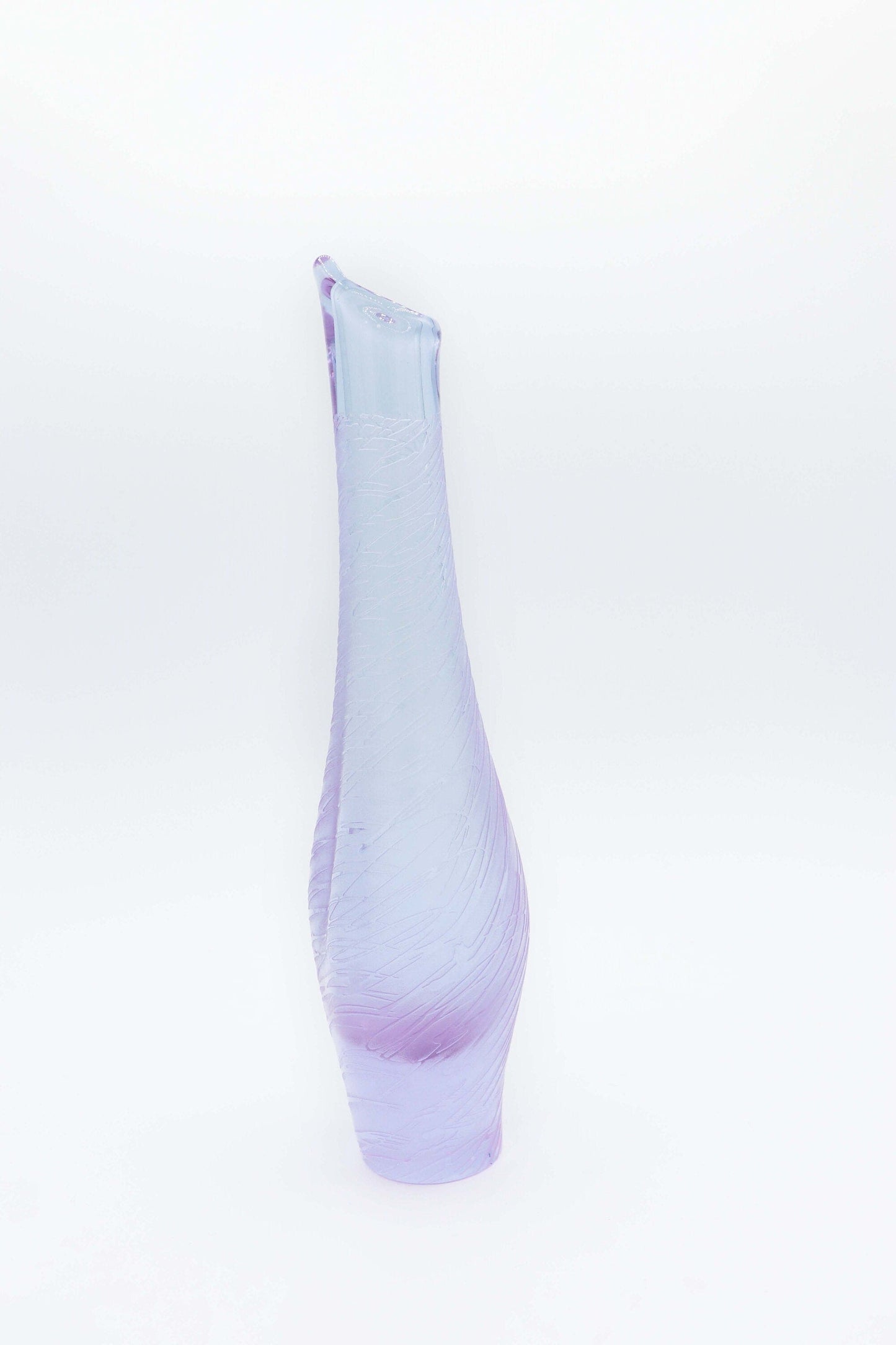 Vintage Vase Alexandrite Glass by Miroslav Klinger for ZBS Lilac Pink