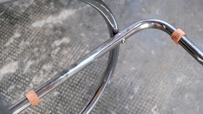 Vintage Bauhaus Etagere mit Glasplatte schwarz oder weiß