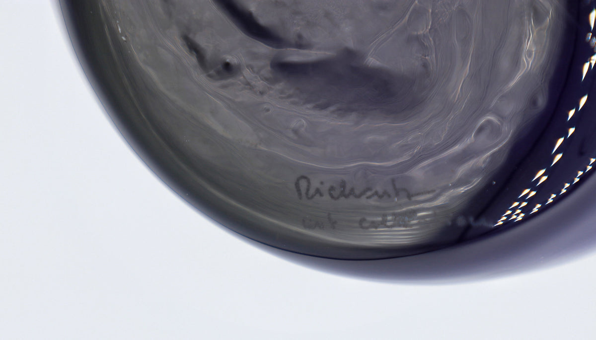 Vintage Vase H J Richartz von Mathildenhütte Kobalt Blau 80er 90er