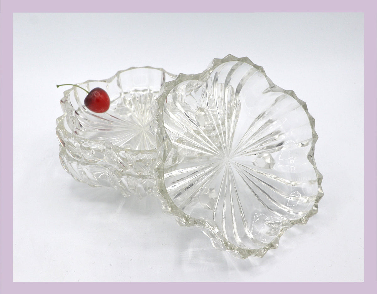 Vintage Schale Sakura Kirschblüte Frankreich Art Deco Revival 1980er