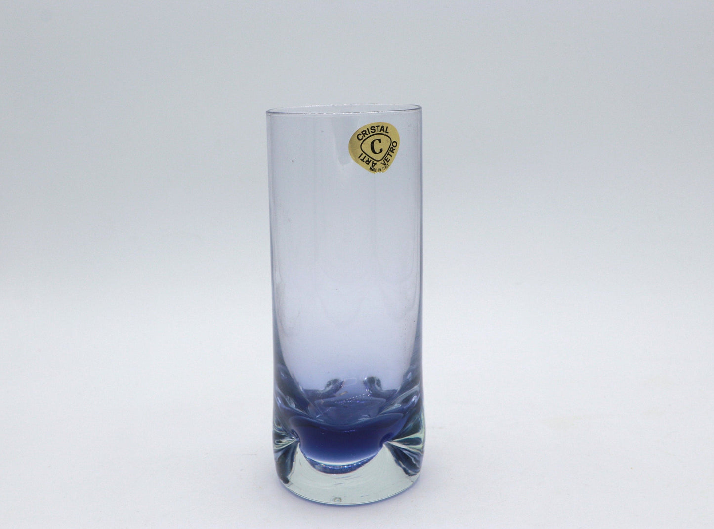 Vintage Trinkglas Murano Glas von Cristal Arti Vetro Violett 60er 70er Set von 6