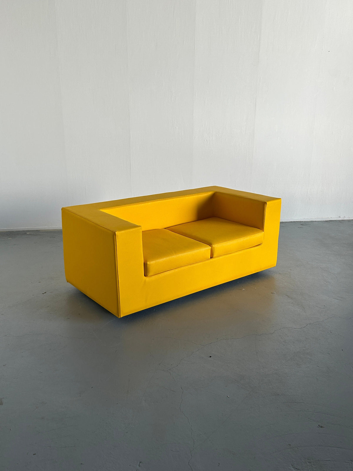 Vintage "Throw-Away" Sofa von Willie Landels für Zanotta Gelb Space Age 1965