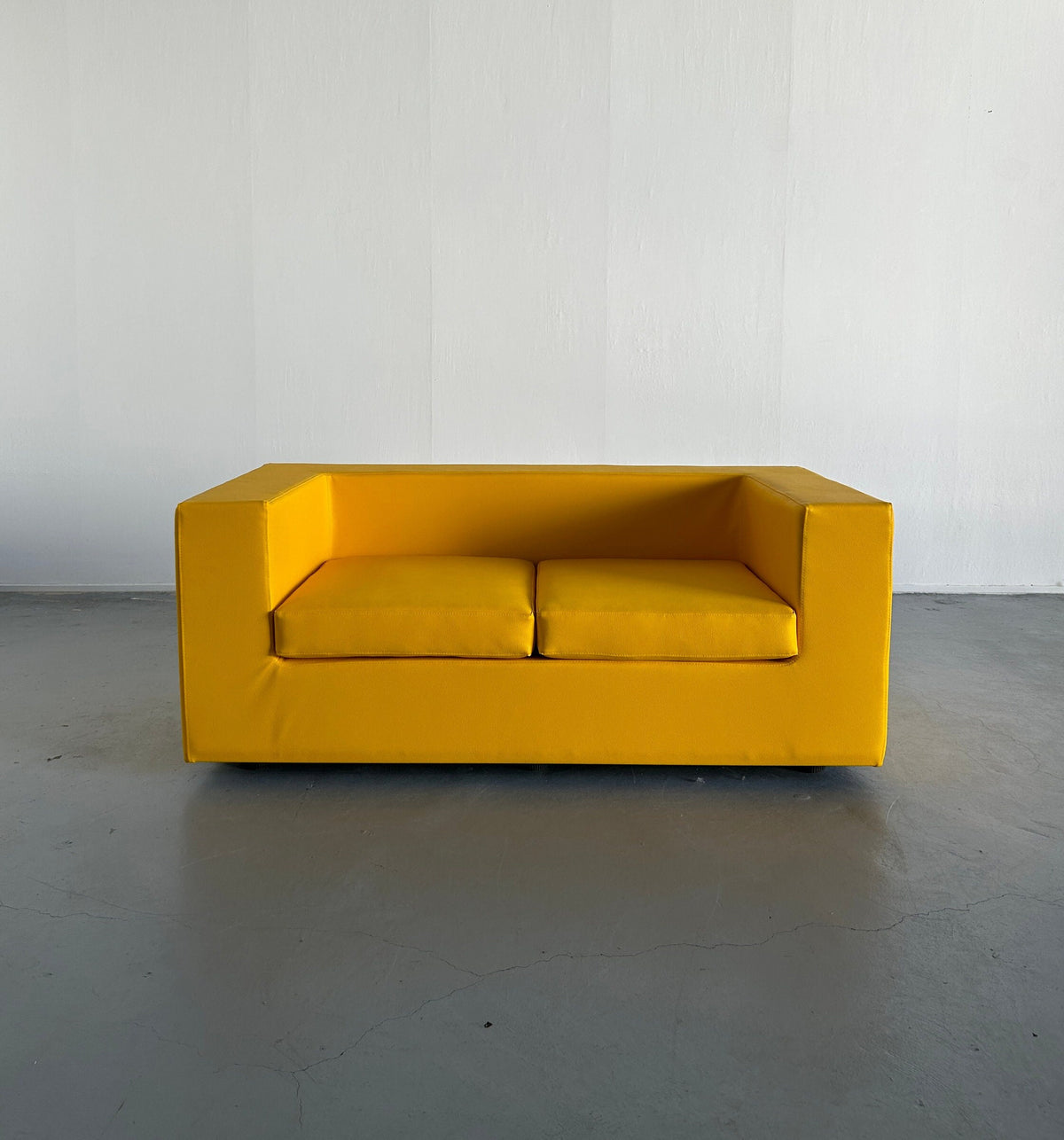 Vintage "Throw-Away" Sofa von Willie Landels für Zanotta Gelb Space Age 1965