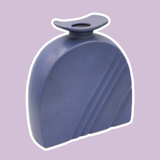 Vintage Vase Postmodern Violett Keramik von ASA lila 80er