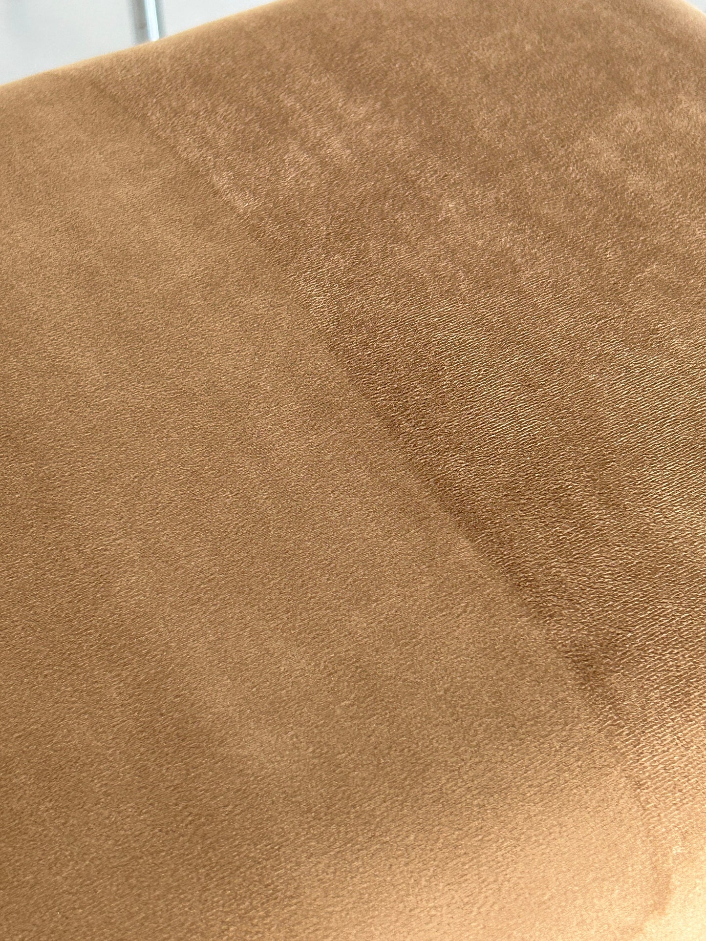 Vintage Bauhaus Stuhl Chrom Stahl Beige Samt