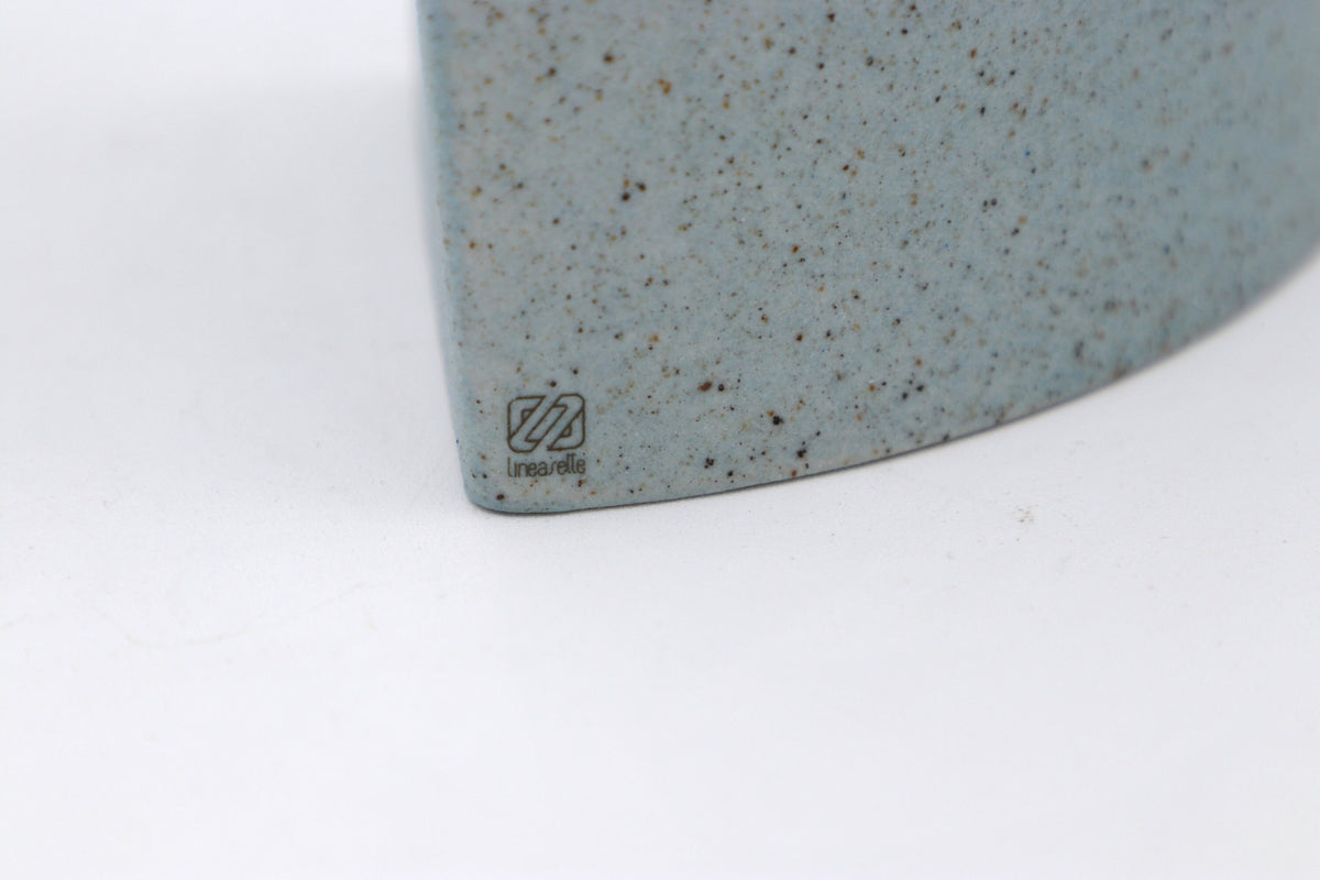 Vintage Vase Lineasette Ceramiche mit Glaselement, Italien