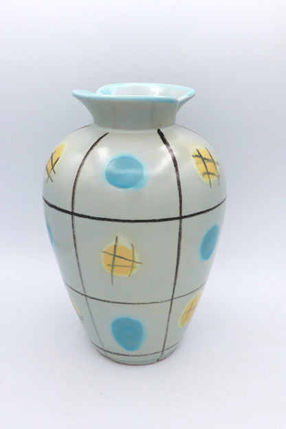 Vintage Keramikvase "Viktoria" in Mintgrün, Mid-Century