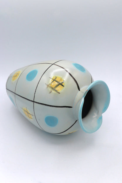 Vintage Keramikvase "Viktoria" in Mintgrün, Mid-Century