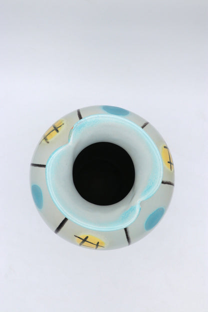 Vintage Keramikvase "Viktoria" in Mintgrün, Mid-Century
