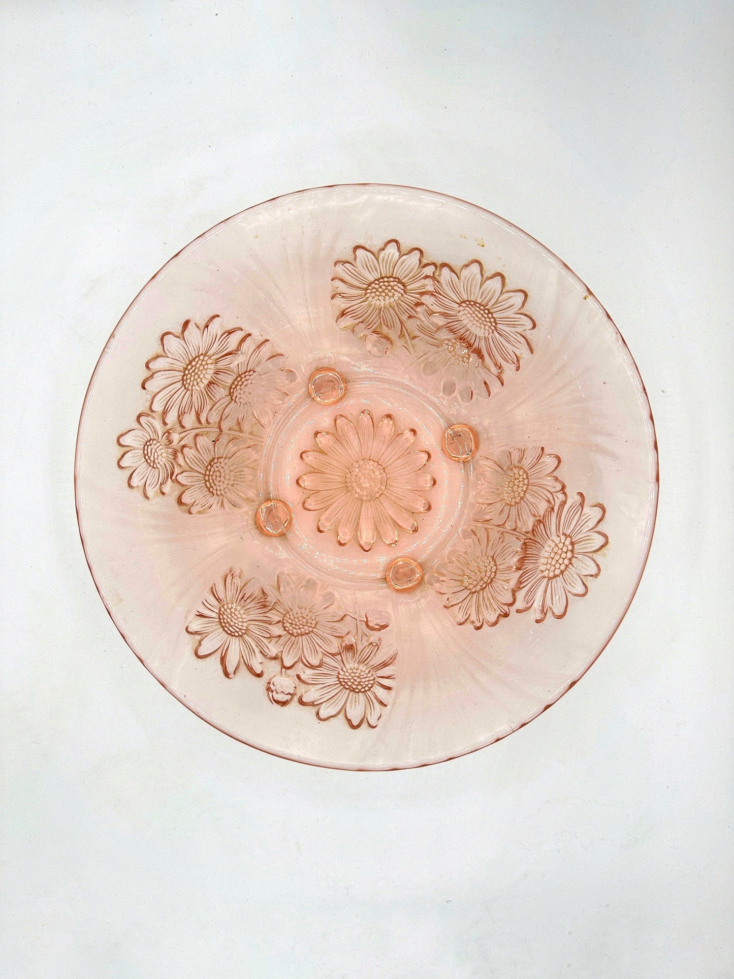 Vintage Rosalin Glas Kompottschale Art Deco von Walther