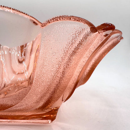 Vintage Schale Rosalin Glas von Walther Glas Art Deco 1930er