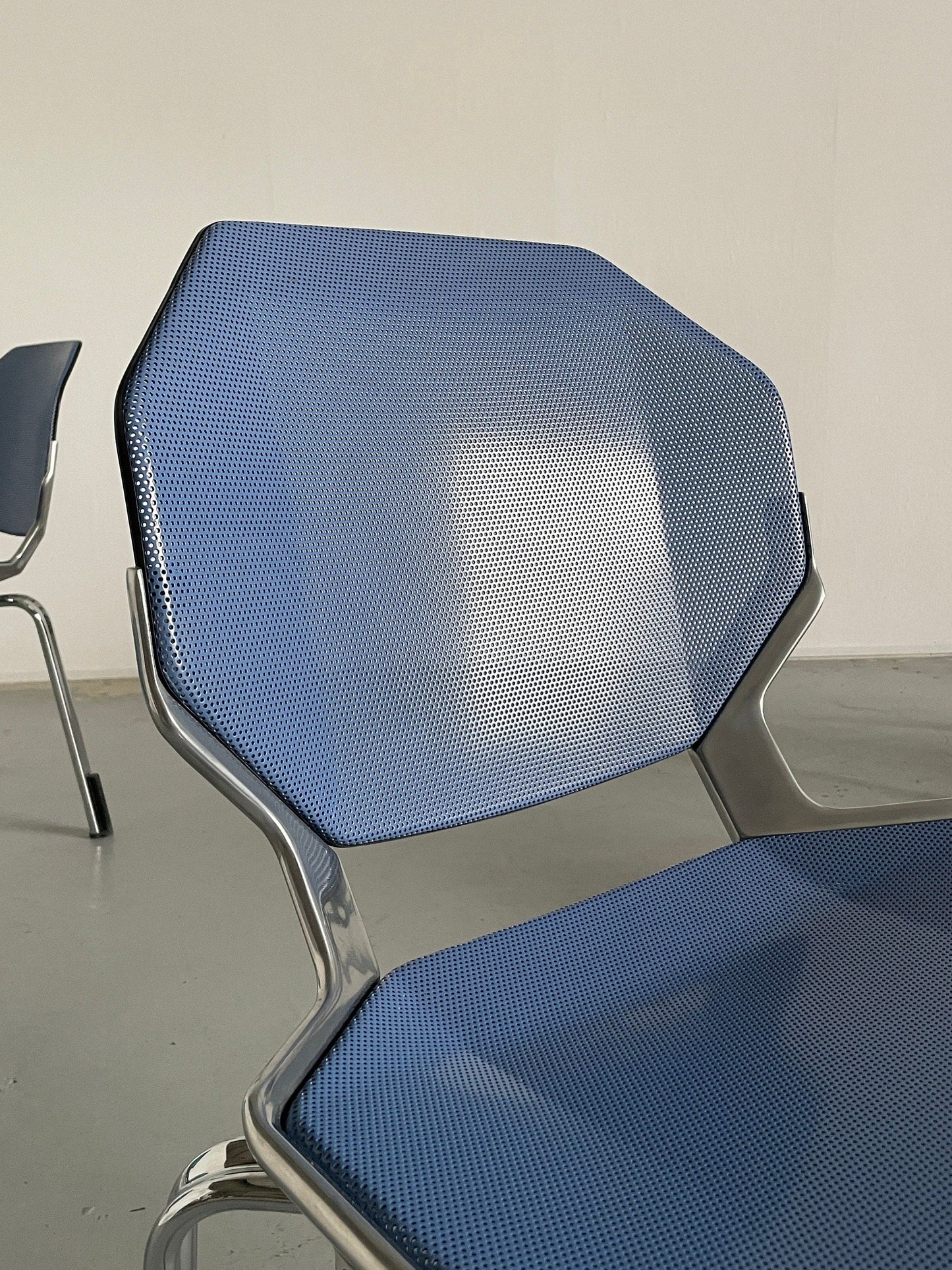 Vintage chair by Fröscher Sitform Blue Space Age
