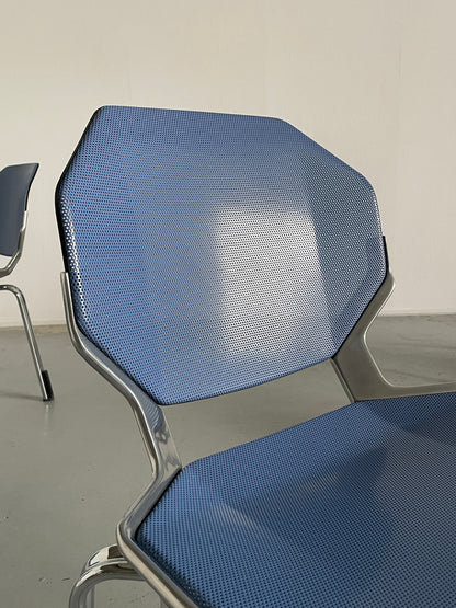 Vintage Stuhl von Fröscher Sitform für Fröscher Sitform Grün, Blau