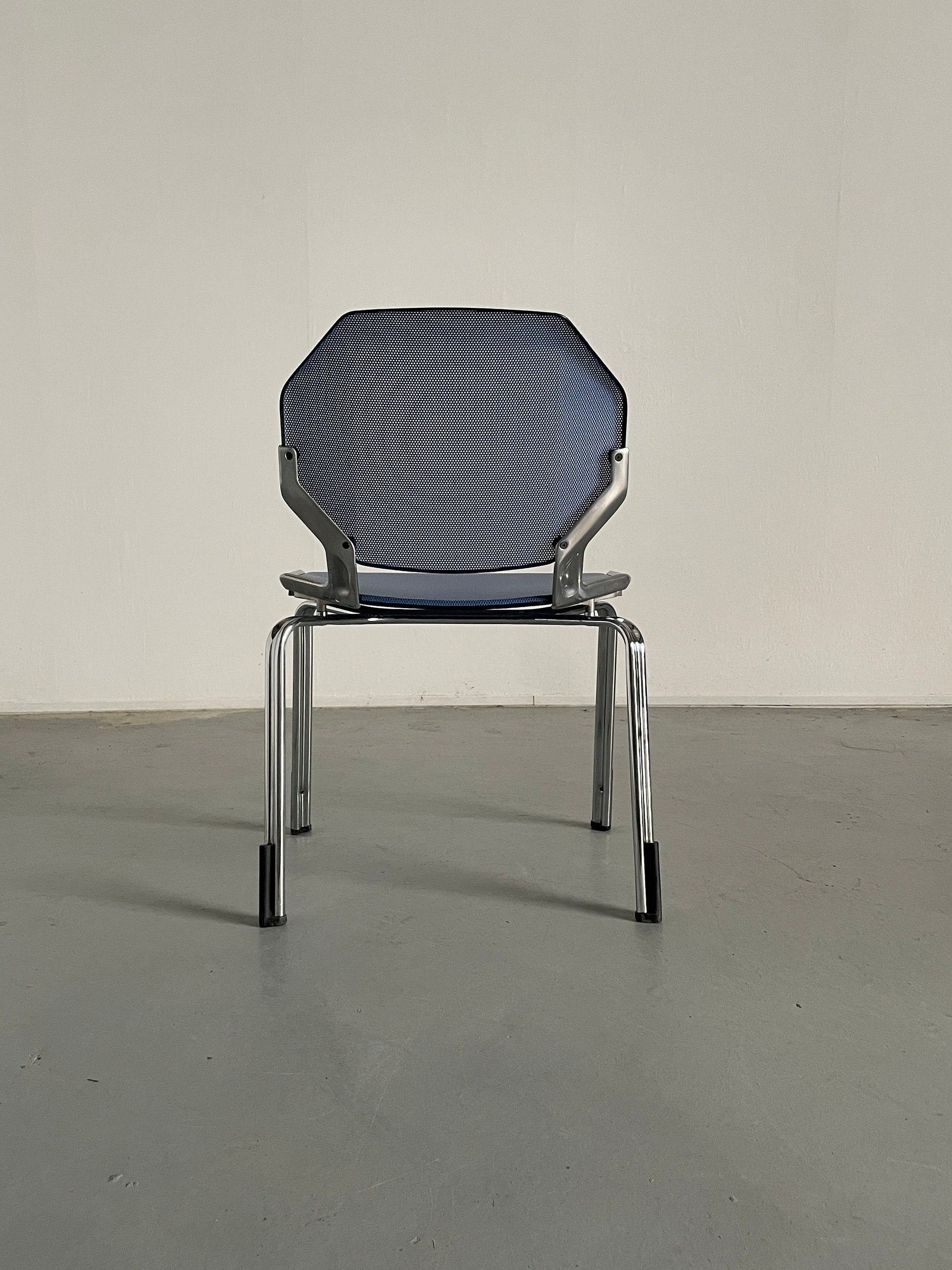 Vintage Stuhl von Fröscher Sitform für Fröscher Sitform Grün, Blau
