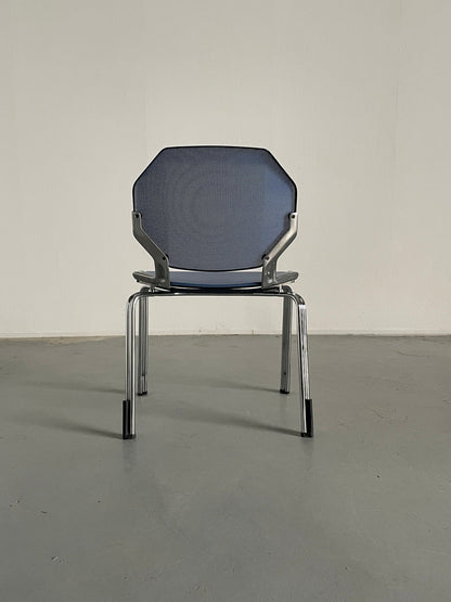 Vintage chair by Fröscher Sitform Blue Space Age