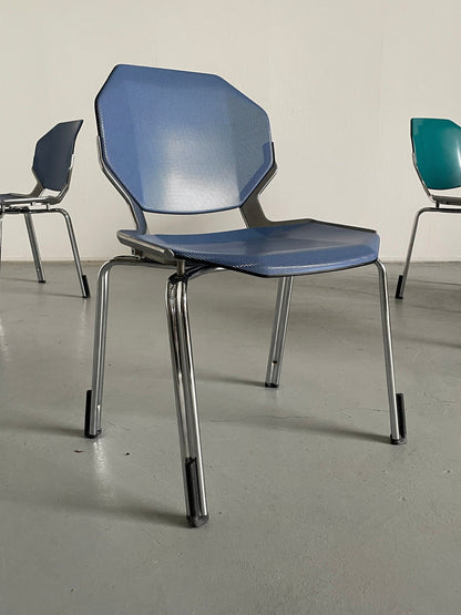 Vintage chair by Fröscher Sitform Blue Space Age
