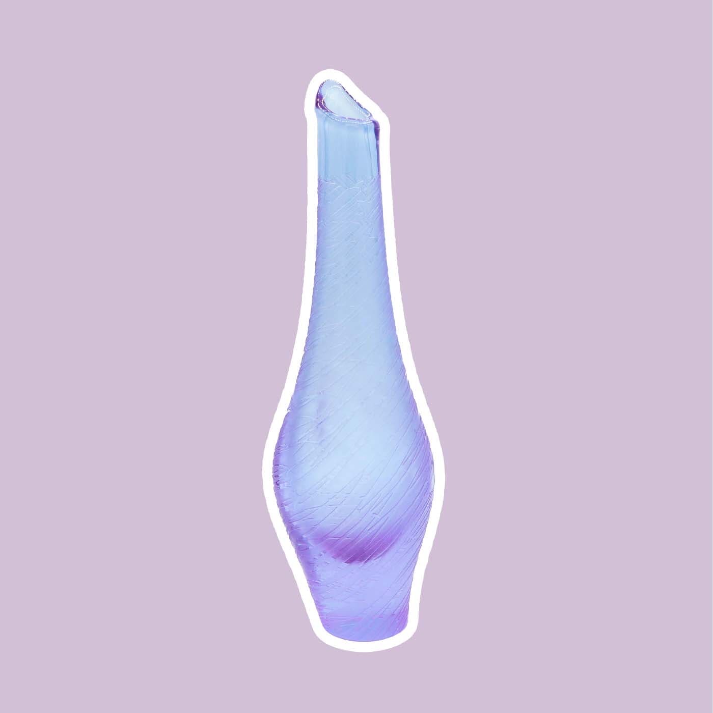 Vintage Vase Alexandrite Glass by Miroslav Klinger for ZBS Lilac Pink