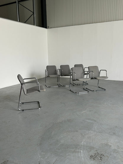 Vintage Freischwinger Sessel von unbekannt für unbekannt, Italien, 1970er, Chrom Stahl