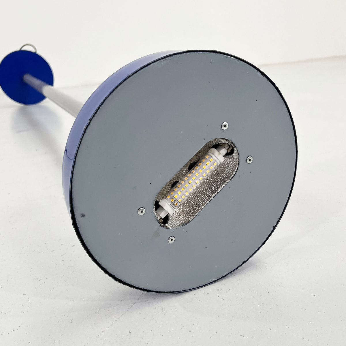 Vintage Beam floor lamp by Ettore Sottsass for Bieffeplast blue