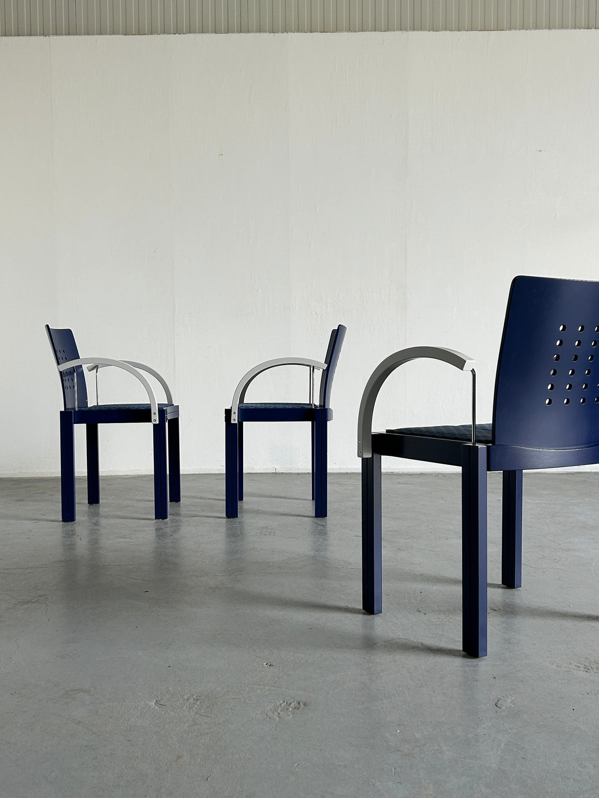 Set von 4 Vintage Stapelstuhl von Michael Thonet für Thonet Vienna, signiert
