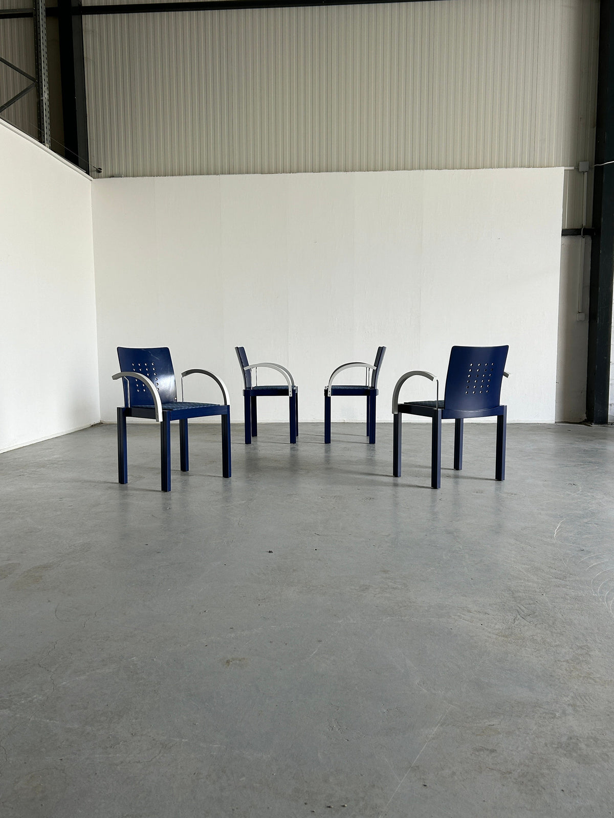 Set von 4 Vintage Stapelstuhl von Michael Thonet für Thonet Vienna, signiert