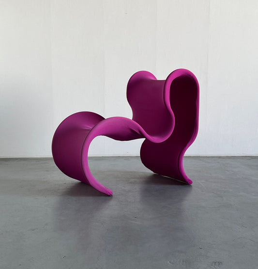 Vintage lounge chair Fiocco by Gianni Pareschi for Busnelli in pink, 1970s