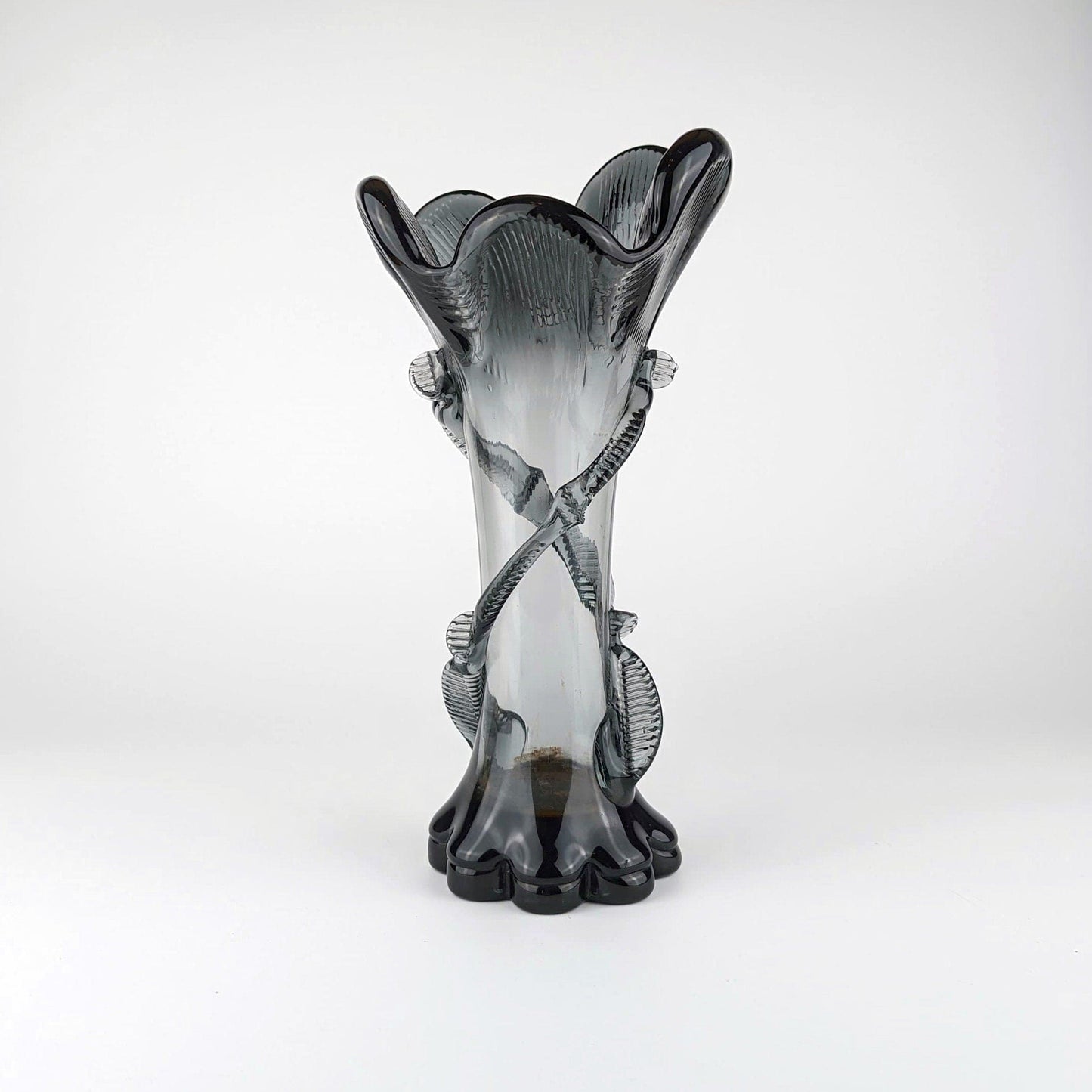 Vintage Jugendstil Glasvase Franz Welz Böhmen Art Nouveau 1900 1910