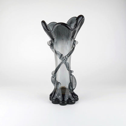 Vintage Jugendstil Glasvase Franz Welz Böhmen Art Nouveau 1900 1910