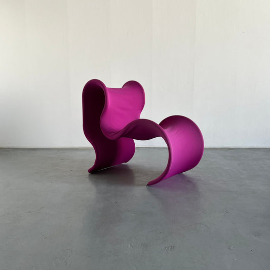 Vintage lounge chair Fiocco by Gianni Pareschi for Busnelli in pink, 1970s